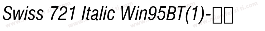 Swiss 721 Italic Win95BT(1)字体转换